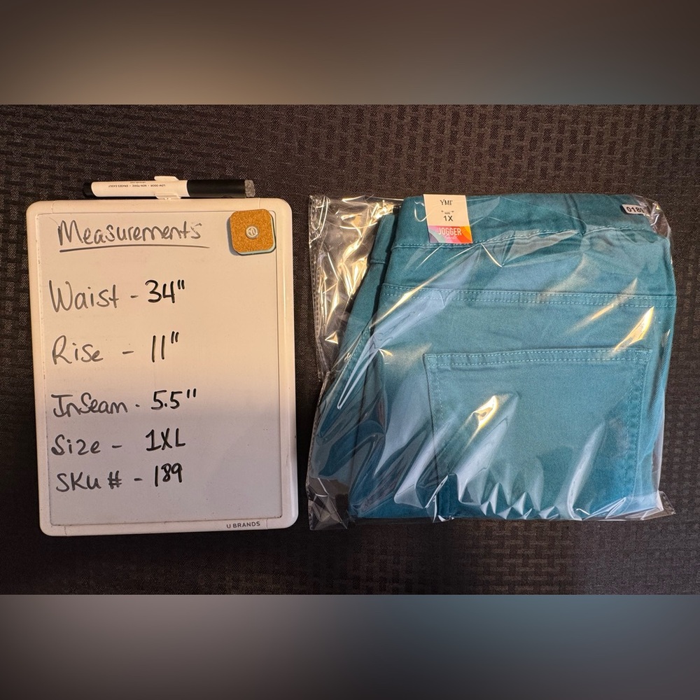YMI Women’s Teal Shorts - Picture 6 of 6